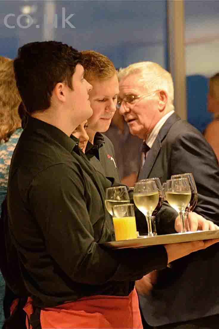 Service at the Queen's Stand, Epsom Downs.