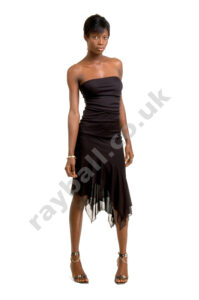 Surbiton fashion model in dress from Thames Ditton Surrey.